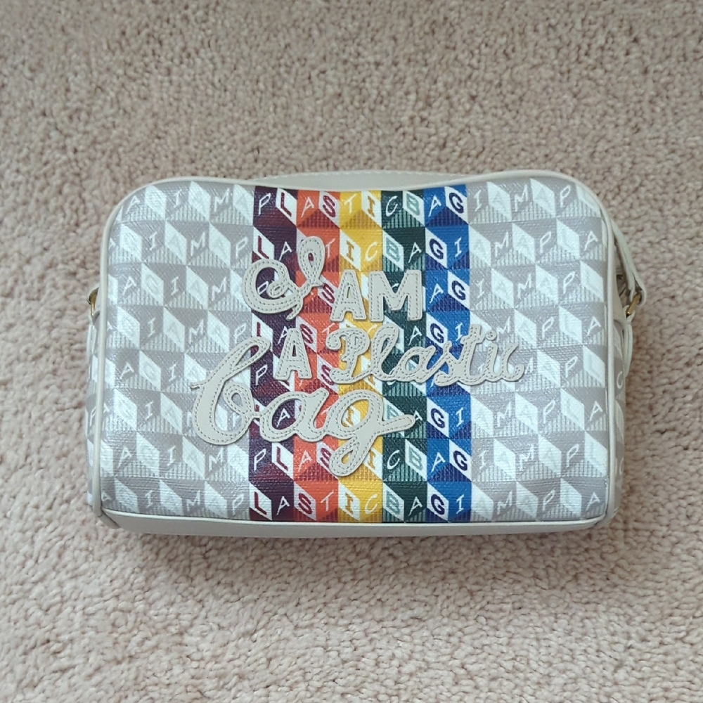 Anya Hindmarch Cream Leather Camera Bag